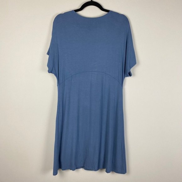 Garnet Hill Blue Midi Dress - Picture 7 of 11